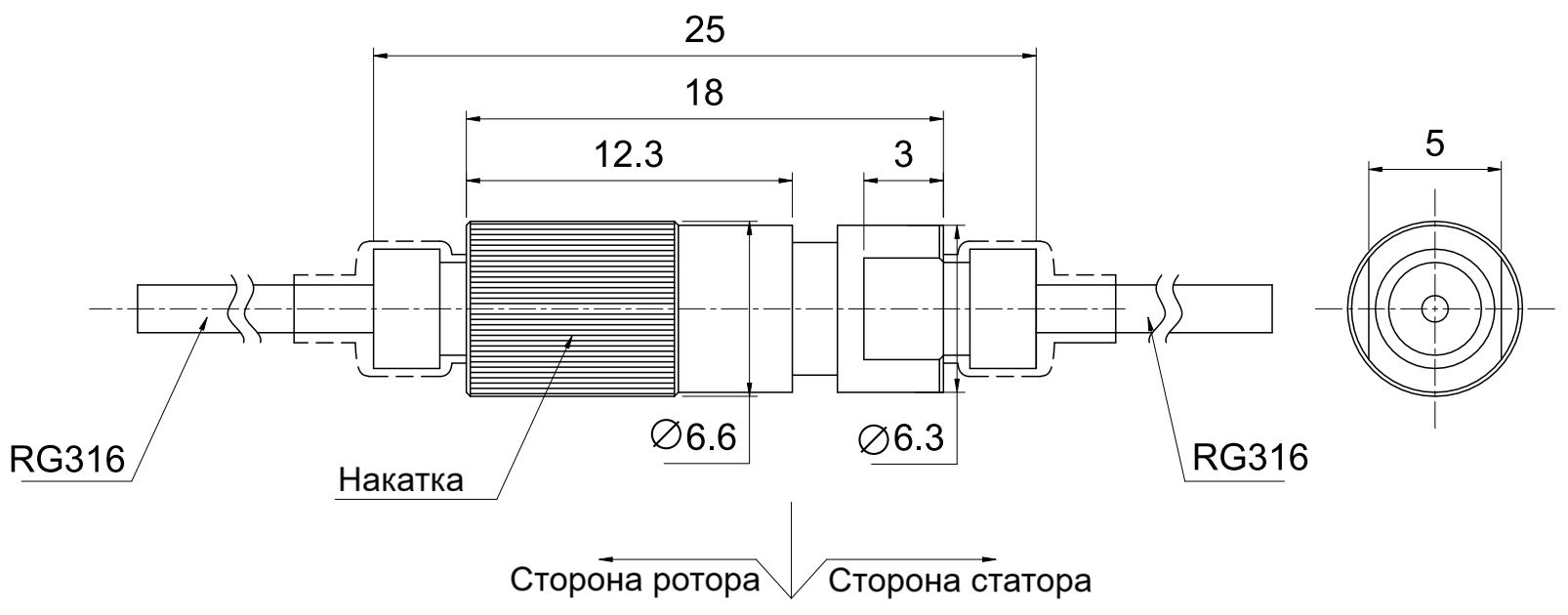 Чертеж MHF100-W50-3G