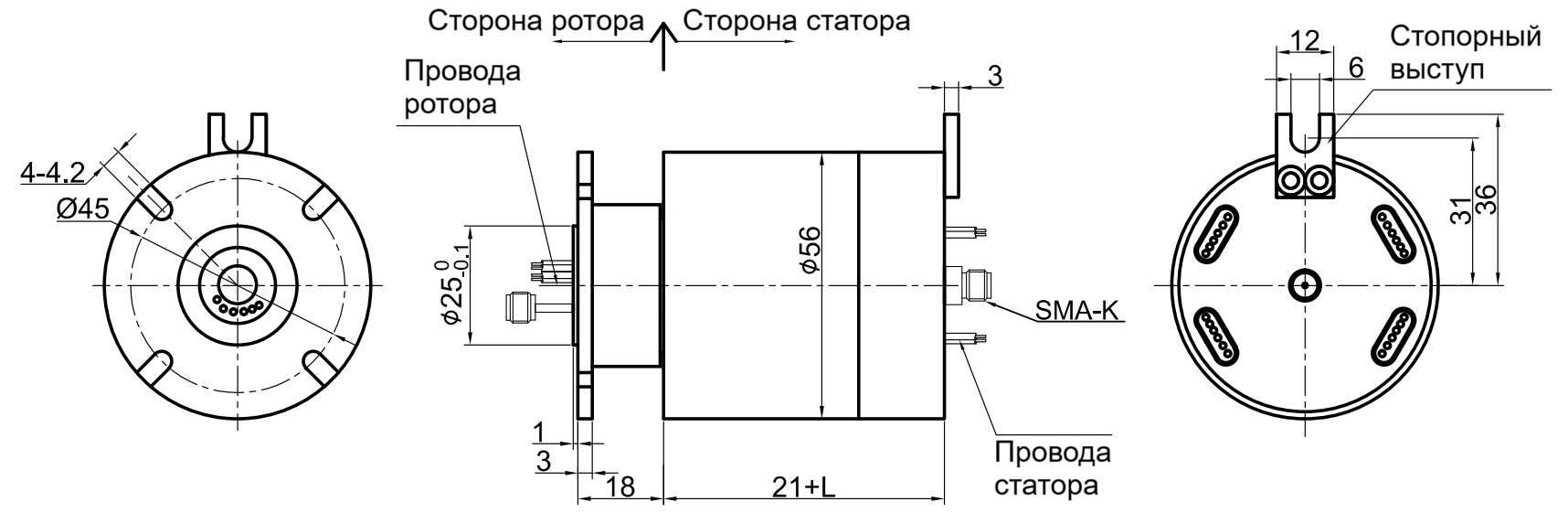 Чертеж MHF108-S06