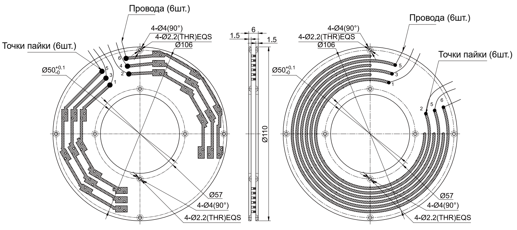 Чертеж MPCB050-P0610