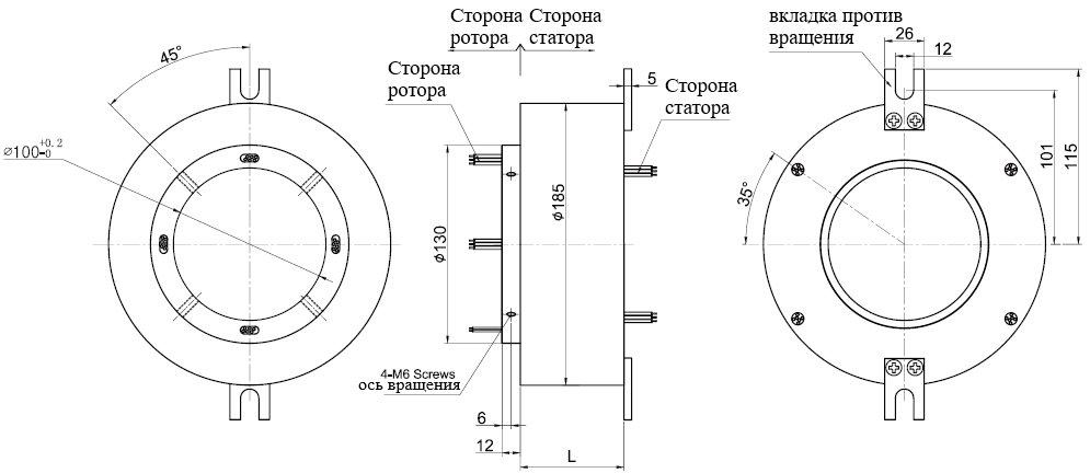Чертеж GT100185