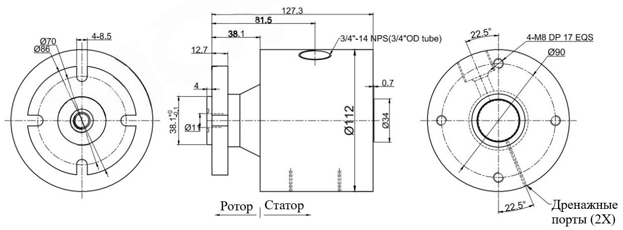 Чертеж MHPS16