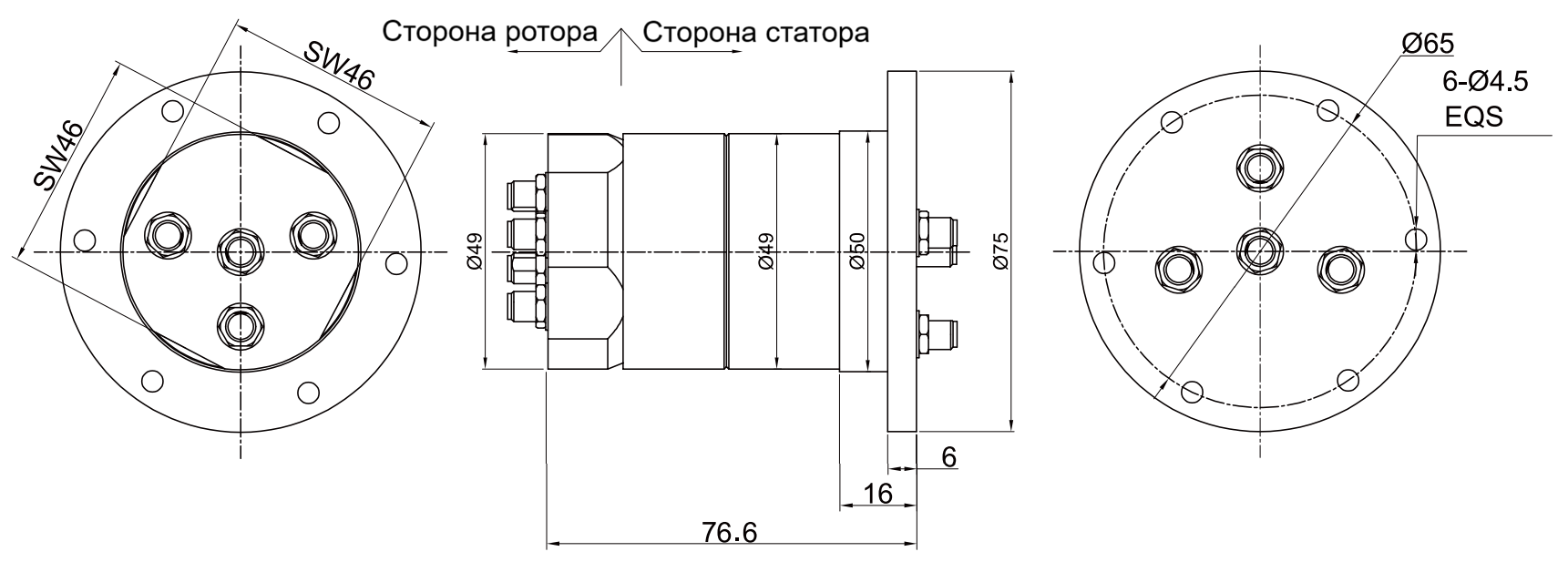 Чертеж MHF400-SMA-2.5G