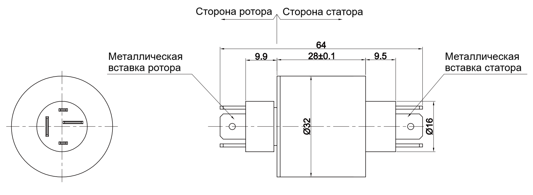 Чертеж MW4032-P0230-P0208